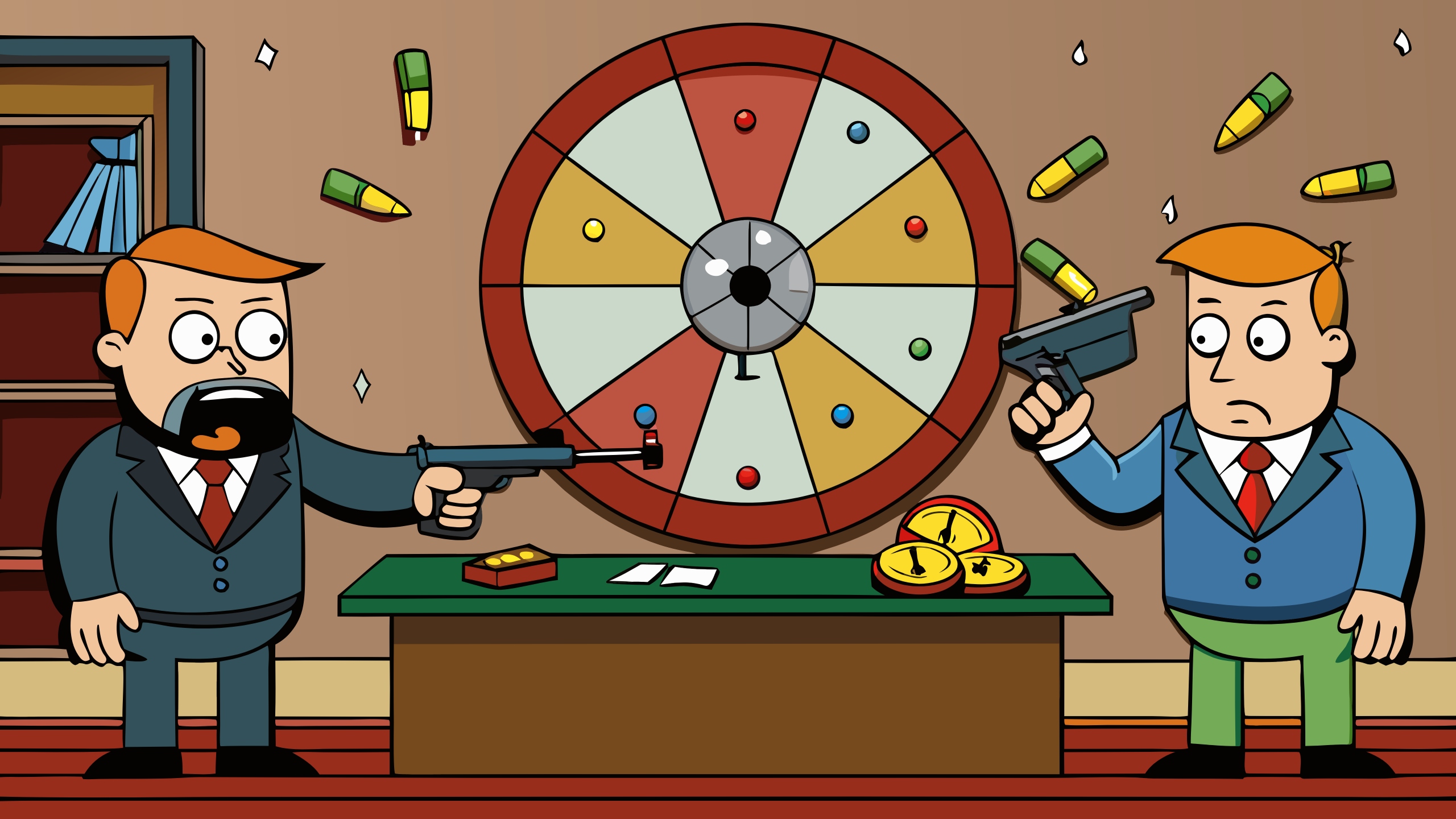 Он утверждает, что выиграл в русскую рулетку — это ред флаг или грин флаг?